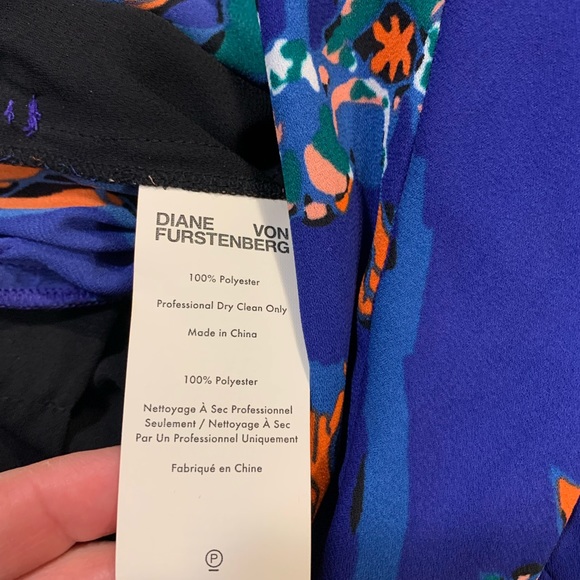 Diane Von Furstenberg Karissa Jumpsuit Blue 4 - Picture 9 of 12